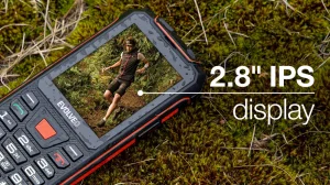 EVOLVEO StrongPhone W4, IP68 odolný Dual SIM telefon, 2,8"LCD, 2500mAh, Powerbanka, černo-červený - obrázek 10