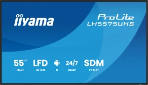 55" iiyama LH5575UHS-B2AG:IPS,4K UHD,Android,24/7