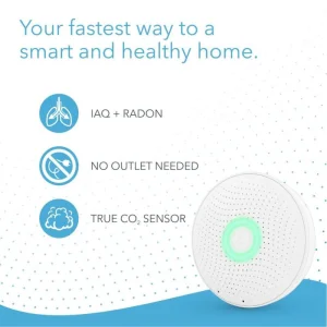 AirThings Wave plus - senzor kvality ovzduší, radonu, vlhkosti, teploty, VOC, CO2 a tlaku - obrázek 2