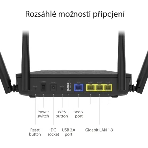 ASUS RT-AX53U (AX1800) WiFi 6 Extendable Router, 4G/5G Router replacement, AiMesh - obrázek 5