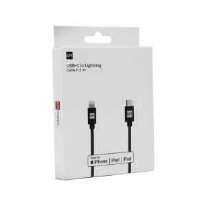 ER POWER kabel USB-C/Lightning 120cm černý - obrázek 2