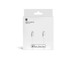 ER POWER kabel USB-C/Lightning 120cm bílý - obrázek 2