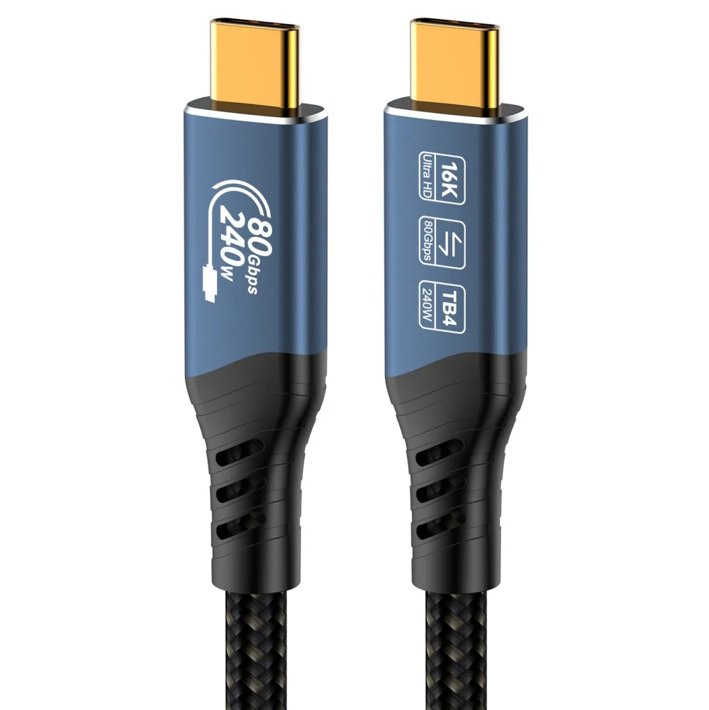 USB4™ Ver2.0 80Gbps 16K@60Hz 240W Thunderbolt,0.8m