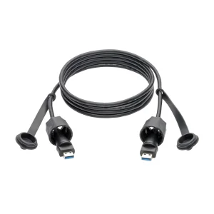 Kabel USB-A / USB-A, SuperSpeed, USB 3.0/3.1, odolný IP68, stíněný, (Samec/Samec), 1.83m - obrázek 3