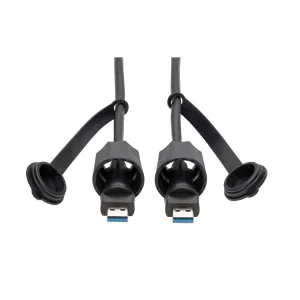 Kabel USB-A / USB-A, SuperSpeed, USB 3.0/3.1, odolný IP68, stíněný, (Samec/Samec), 1.83m