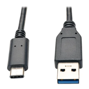 Kabel USB-C / USB-A (Samec/Samec), USB 3.1 Gen 2 (10Gb/s), kompatibilní Thunderbolt 3, 0.9m