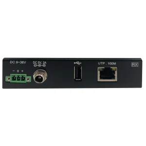 Extender, 1-port USB 2.0 přes Cat6, ESD ochrana, PoC, průmyslový, možnost montáže, 100mm - obrázek 2