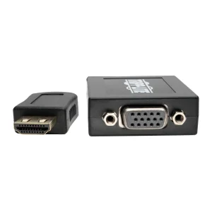 Video adaptér HDMI / VGA + zvuk, pro počítače, (Samec/Samice), 15.2cm - obrázek 3