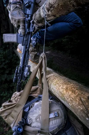 Tactical Fast Rope Aramid Cable USB-A/USB-C 0.3m Grey - obrázek 3