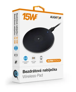 ALIGATOR bezdrátová nabíječka Aligator Pad 15W černá - obrázek 5
