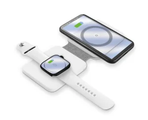 Bezdrátová nabíječka ALIGATOR Mag-Book 2v1, určeno pro MagSafe a nabíjení Apple Watch, 15W, bílá - obrázek 5