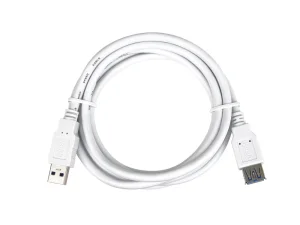 PremiumCord Prodlužovací kabel USB 3.0 Super-speed 5Gbps A-A, MF, 9pin, 3m bílá - obrázek 3