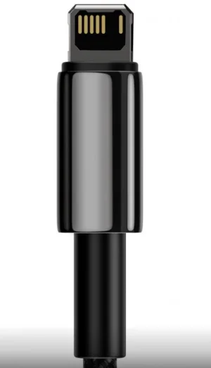 Baseus CALWJ-01 Tungsten Gold Kabel Lightning 2.4A 1m Black - obrázek 2