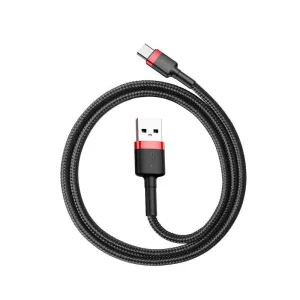Baseus CATKLF-B91 Cafule Kabel USB-C 3A 1m Red/Black - obrázek 2