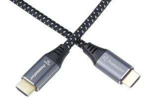 PremiumCord ULTRA HDMI 2.1 High Speed + Ethernet kabel 8K@60Hz,zlacené 0,5m - obrázek 2