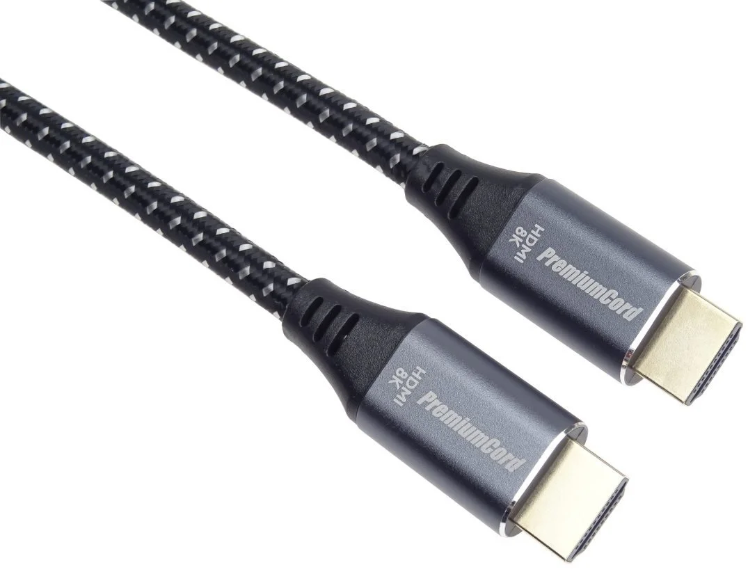 PremiumCord ULTRA HDMI 2.1 High Speed + Ethernet kabel 8K@60Hz,zlacené 3m