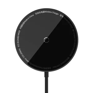 Baseus Bezdrátová nabíječka do sítě Simple Mini3 15W USB-C černá - obrázek 2