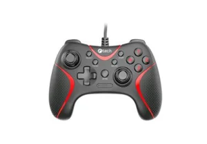 Gamepad C-TECH Theon pro PC/PS3, 2 programovatelná makro tlačítka, 2x analog, X-input, vibrační, 1,8