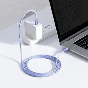 Baseus CAJY000705 Crystal Shine Series Datový Kabel USB-C - USB-C 100W 2m Purple - obrázek 6