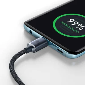 Baseus CAJY000701 Crystal Shine Series Datový Kabel USB-C - USB-C 100W 2m Black - obrázek 4