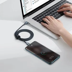 Baseus CAJY000601 Crystal Shine Series Datový Kabel USB-C - USB-C 100W 1,2m Black - obrázek 4