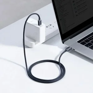 Baseus CAJY000601 Crystal Shine Series Datový Kabel USB-C - USB-C 100W 1,2m Black - obrázek 7