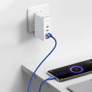 Baseus CAJY000503 Crystal Shine Series Datový Kabel USB - USB-C 100W 2m Blue - obrázek 8