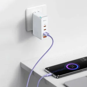 Baseus CAJY000405 Crystal Shine Series Datový Kabel USB - USB-C 100W 1,2m Purple - obrázek 8