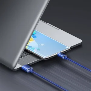Baseus CAJY000403 Crystal Shine Series Datový Kabel USB - USB-C 100W 1,2m Blue - obrázek 7