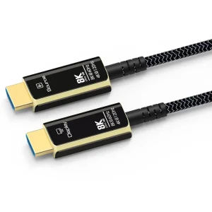 PremiumCord Ultra High Speed HDMI 2.1 optický fiber kabel 8K@60Hz,zlacené 10m - obrázek 2