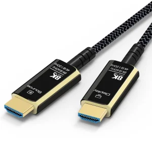 PremiumCord Ultra High Speed HDMI 2.1 optický fiber kabel 8K@60Hz,zlacené 10m - obrázek 3