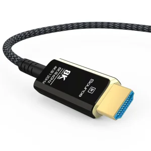 PremiumCord Ultra High Speed HDMI 2.1 optický fiber kabel 8K@60Hz,zlacené 10m - obrázek 4