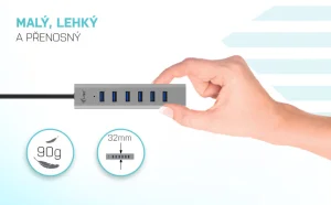 i-tec USB-C Charging Metal HUB 7 Port - obrázek 10
