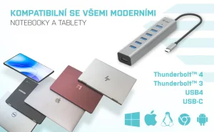 i-tec USB-C Charging Metal HUB 7 Port - obrázek 7