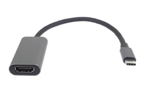 PremiumCord Převodník USB-C na HDMI, rozlišení 4K a FULL HD 1080p, kovové pouzdro - obrázek 3