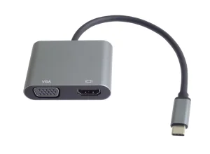 PremiumCord MST adaptér USB-C na HDMI + VGA, rozlišení 4K a FULL HD 1080p - obrázek 5