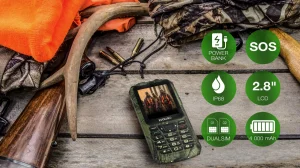 EVOLVEO StrongPhone Z6, IP68 odolný Dual SIM telefon, 2,8"LCD, 4000mAh, Powerbanka, lovec. kamufláž - obrázek 2