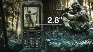 EVOLVEO StrongPhone Z6, IP68 odolný Dual SIM telefon, 2,8"LCD, 4000mAh, Powerbanka, lovec. kamufláž - obrázek 4
