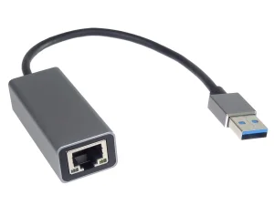 PremiumCord adaptér USB3.0 -> LAN RJ45 ETHERNET 10/100/1000 MBIT Aluminium - obrázek 2