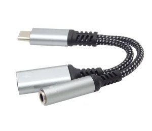 PremiumCord Redukce USB-C /3,5mm jack s DAC chipem + USB-C pro nabíjení 13cm - obrázek 3