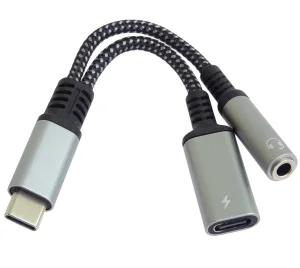 PremiumCord Redukce USB-C /3,5mm jack s DAC chipem + USB-C pro nabíjení 13cm - obrázek 7