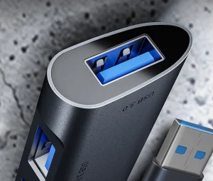 HUB USB C-tech UHB-U3-AL, 4x USB 3.2 Gen 1, hliníkové tělo - obrázek 4