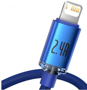 Baseus CAJY000003 Crystal Shine Series Datový Kabel USB - Lightning 20W 1,2m Blue - obrázek 3