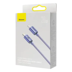 Baseus CAJY000205 Crystal Shine Series Datový Kabel USB-C - Lightning 20W 1,2m Purple - obrázek 11