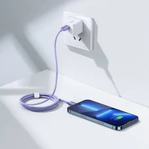 Baseus CAJY000205 Crystal Shine Series Datový Kabel USB-C - Lightning 20W 1,2m Purple - obrázek 4