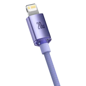 Baseus CAJY000205 Crystal Shine Series Datový Kabel USB-C - Lightning 20W 1,2m Purple - obrázek 9