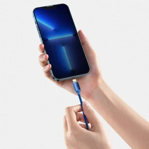 Baseus CAJY000203 Crystal Shine Series Datový Kabel USB-C - Lightning 20W 1,2m Blue - obrázek 3