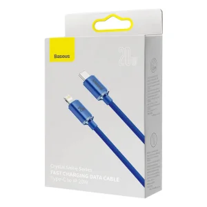 Baseus CAJY000203 Crystal Shine Series Datový Kabel USB-C - Lightning 20W 1,2m Blue - obrázek 6