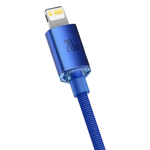 Baseus CAJY000203 Crystal Shine Series Datový Kabel USB-C - Lightning 20W 1,2m Blue - obrázek 7