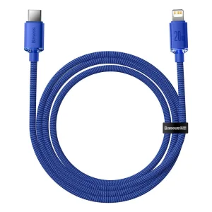 Baseus CAJY000203 Crystal Shine Series Datový Kabel USB-C - Lightning 20W 1,2m Blue - obrázek 8